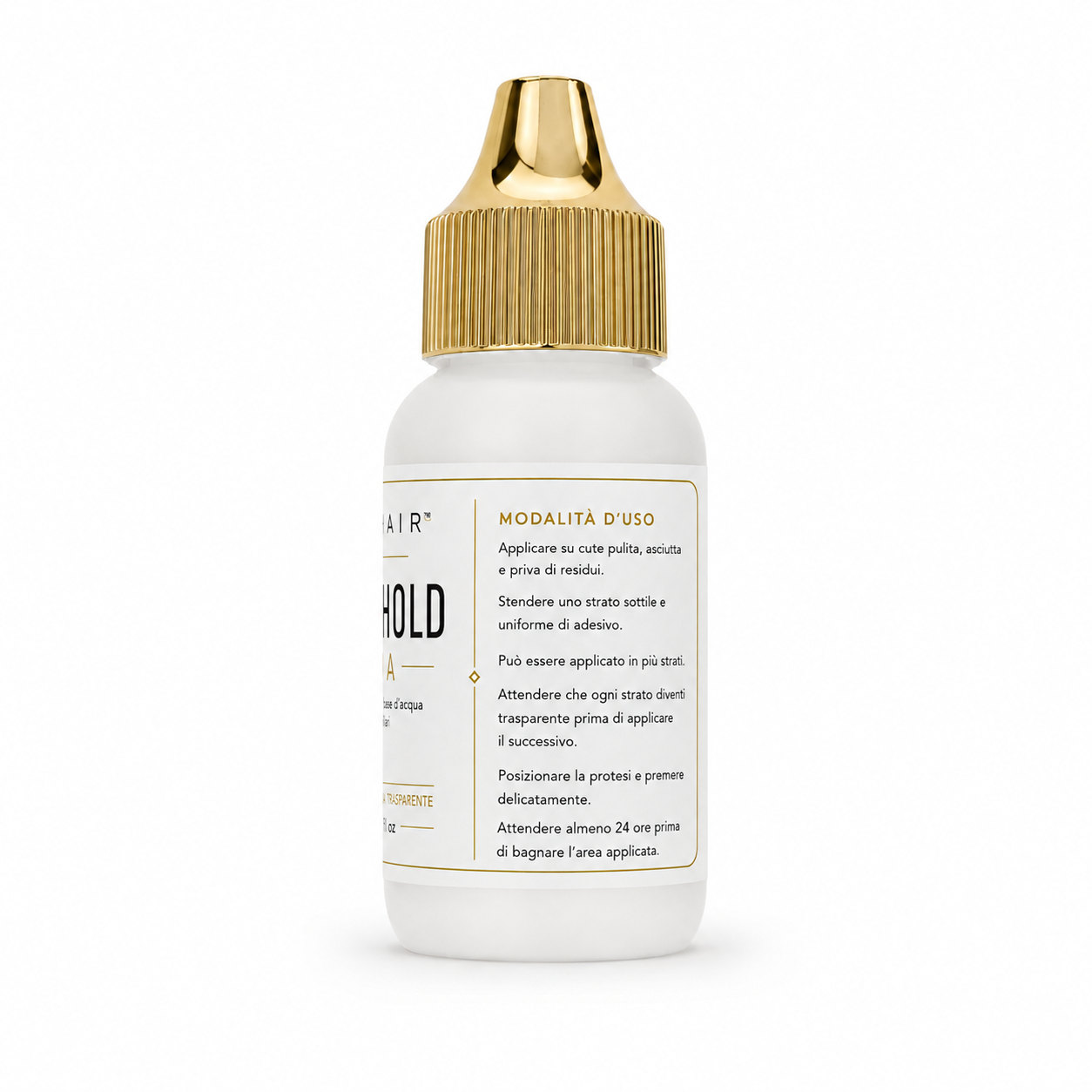 CrownHold Aqua – Colla a base d’acqua per protesi capillari 38 ml
