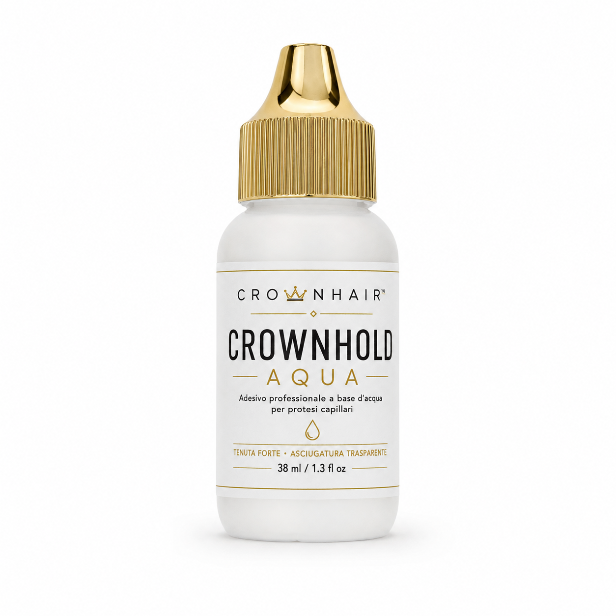 CrownHold Aqua – Colla a base d’acqua per protesi capillari 38 ml