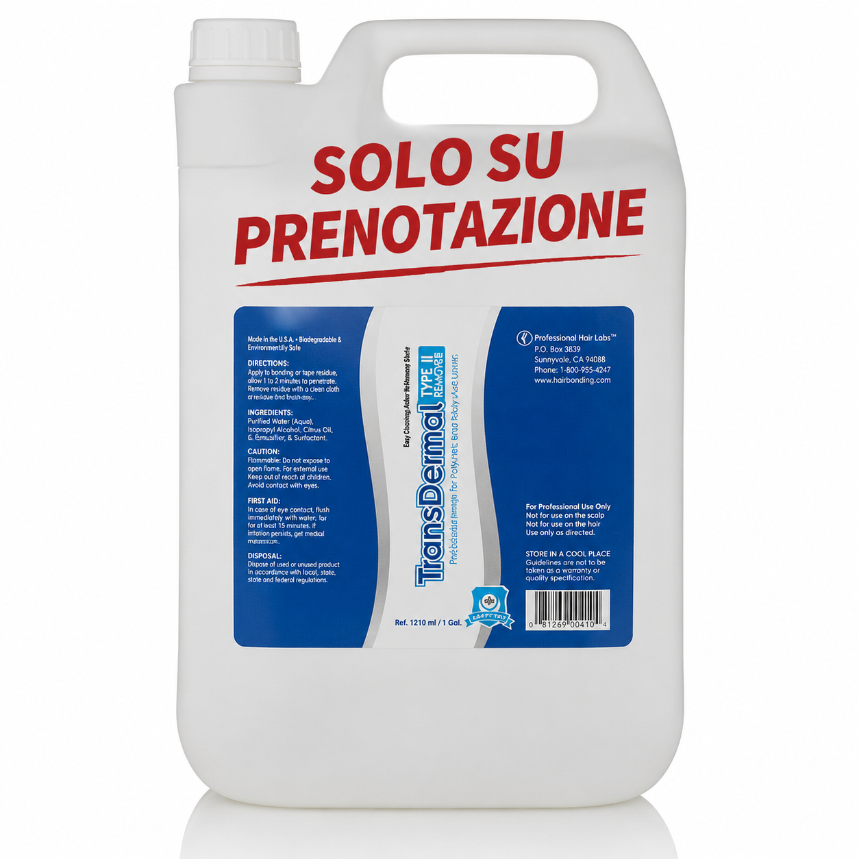 Transdermal Type II Remover – Remover Professionale per Protesi Capillari