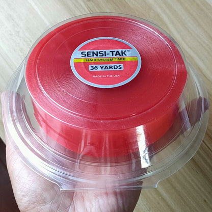 SENSI-TAK TAPE - Biadesivo Rosso Trasparente 1-2 Settimane